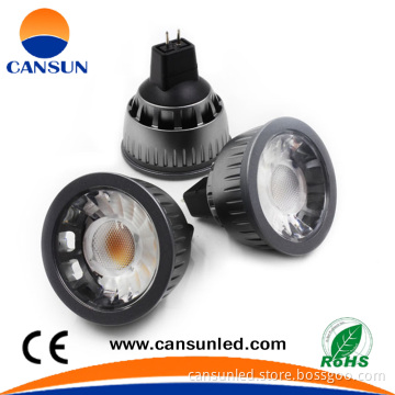 3W5w7w spotlight led, gu10, gu5.3,MR16, Black COB led light
